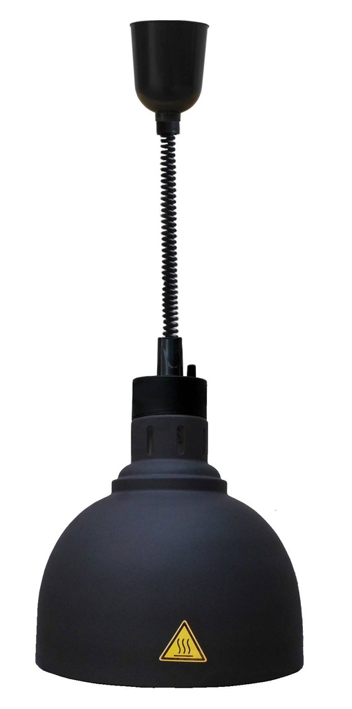 CS Wärmelampe, 770 mm, L 1140 mm, Ø 240 mm, schwarz
