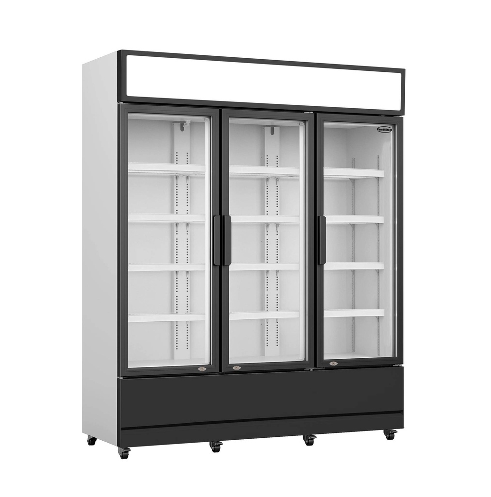 Kühlschrank 3 Glastüren, 1600 x 610 x 1973 mm, 1065 L