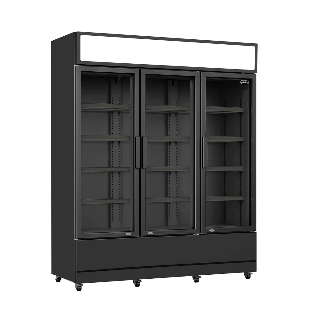 Kühlschrank 3, 1600 x 610 x 1973 mm, 1065 L, schwarz