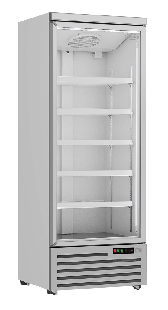 Kühlschrank 1 Glastür, 750 x 710 x 2003 mm, 600 L, weiß