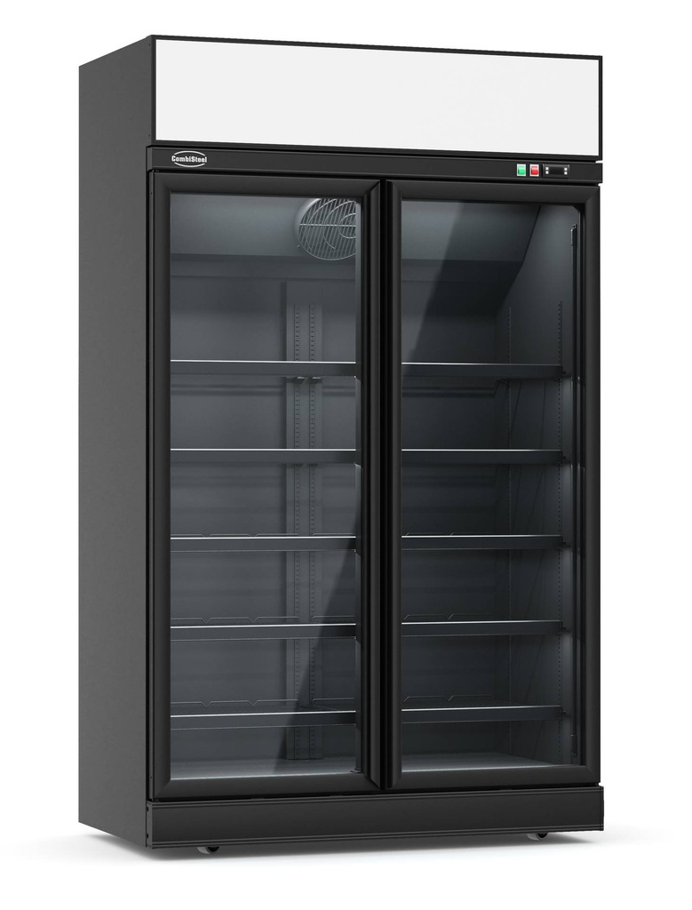 Kühlschrank 2, 1253 x 710 x 2092 mm, 1000 L, schwarz