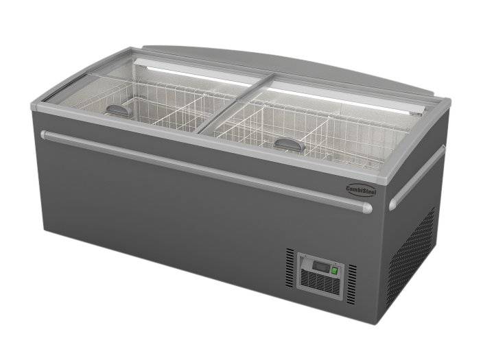 Supermarkt Tiefkühltruhe Kopf Element Automatische, grau