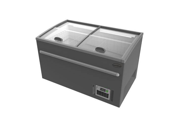 Supermarkt Tiefkühltruhe 1450 Automatische, grau