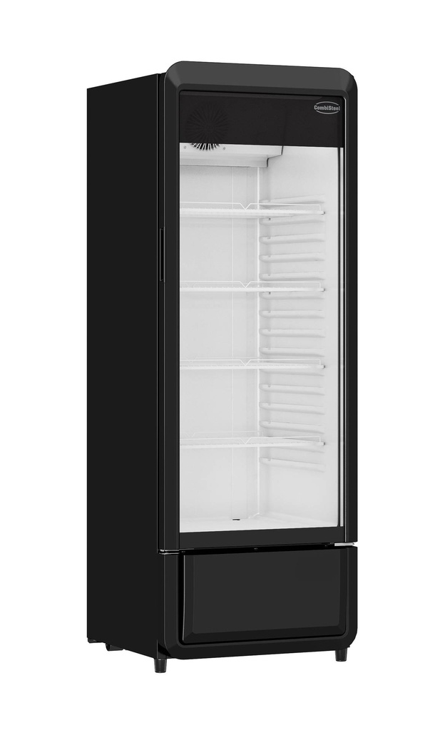 Kühlschrank 1, 540 x 560 x 1525 mm, 218 L, schwarz