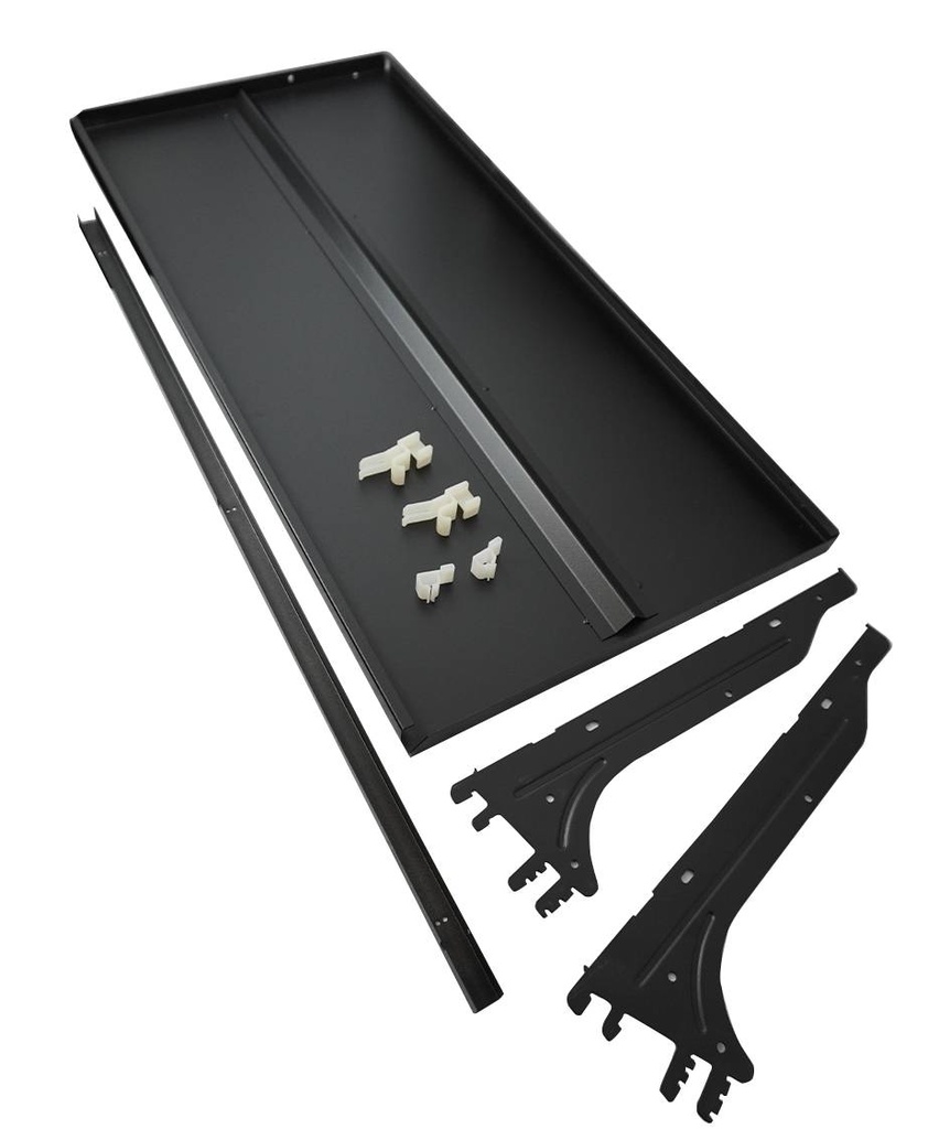 Regal mit Halterung 3110 für 7455.3100, 1295 x 516 mm