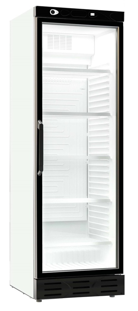 Kühlschrank 1 Glastür, 382 L, 595 x 620 x 1863 mm, weiß