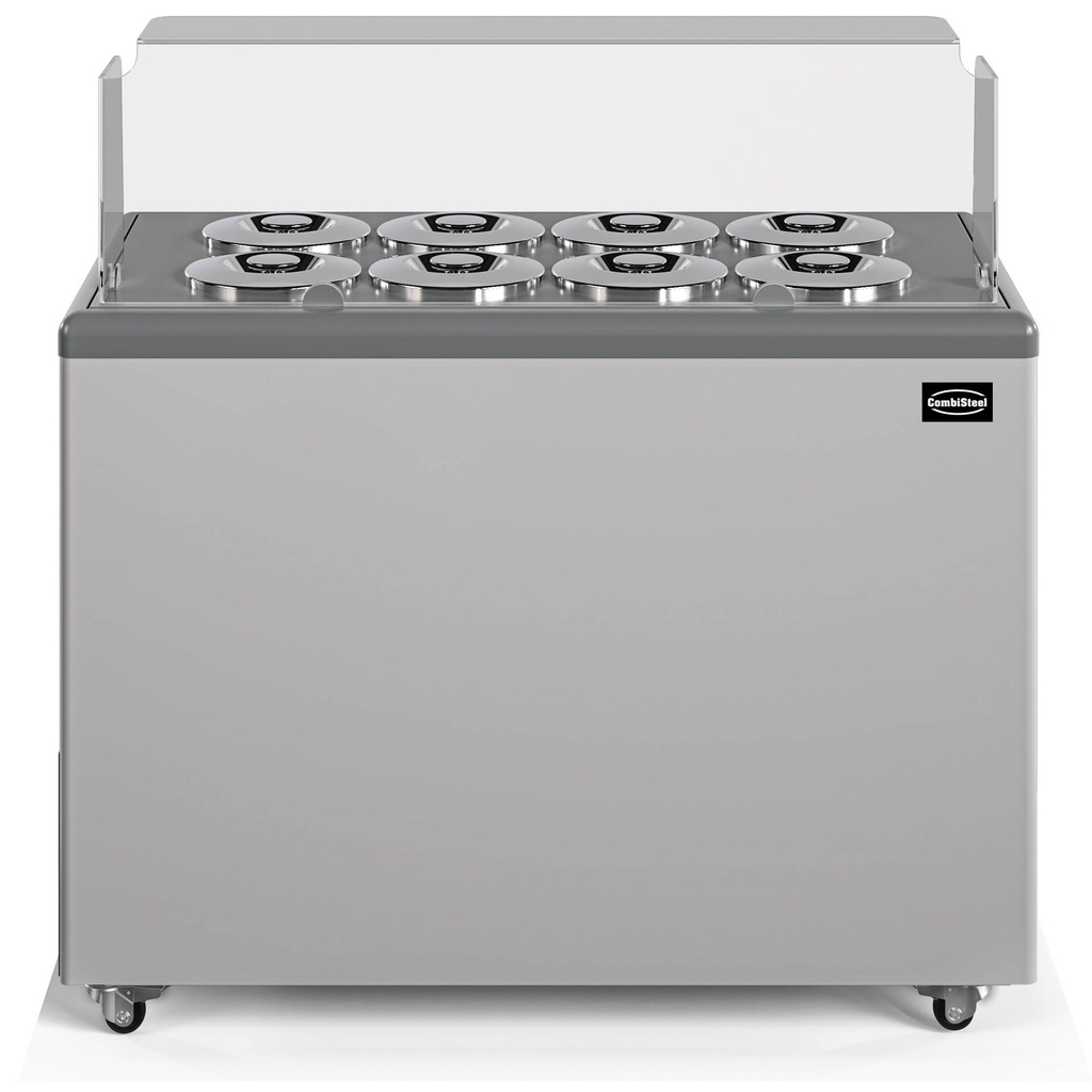 Speiseisvitrine Zanzibar 8, 1214 x 674 x 935 mm, weiß
