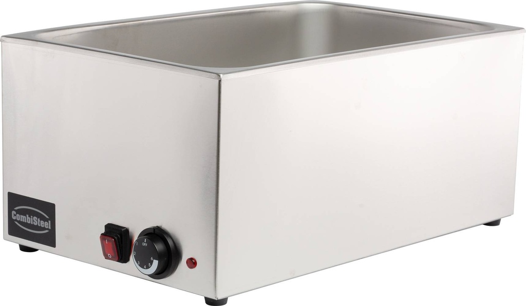 Elektro Bain-Marie aus Edelstahl, 538 x 336 x 243 mm