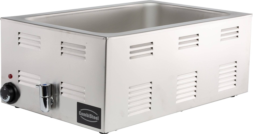 Bain-Marie mit Ablasshahn, 538 x 336 x 243 mm
