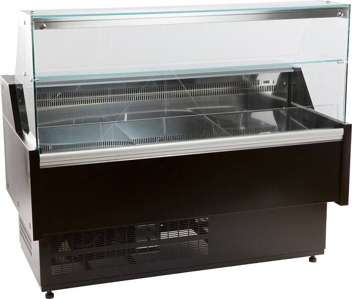 Kühlvitrine Oscar 1.5, 1584 x 815 x 1280 mm, schwarz