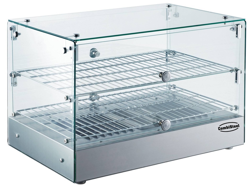 Wärmevitrine, 50 L, 554 x 361 x 376 mm, edelstahl