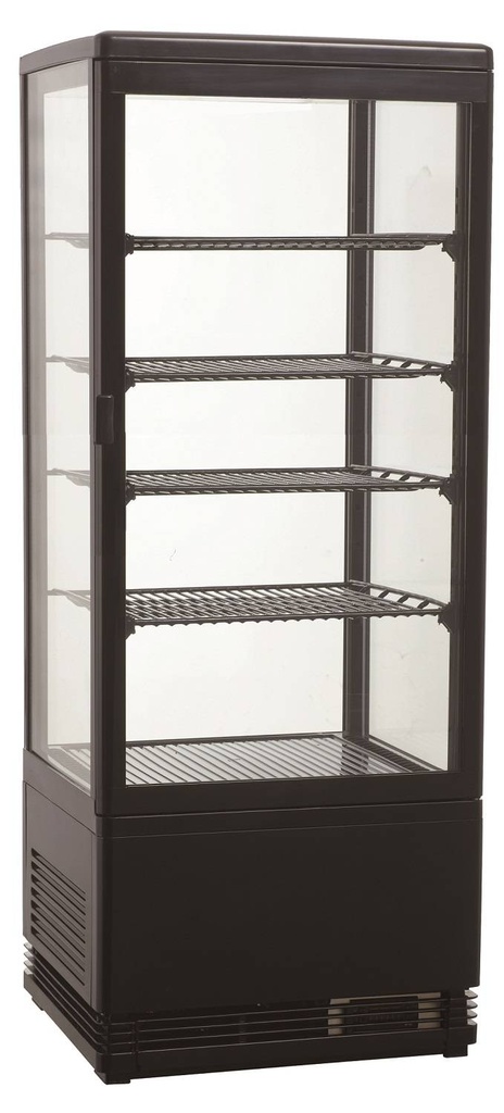 Kühlvitrine, 98 L, 428 x 386 x 1110 mm, schwarz