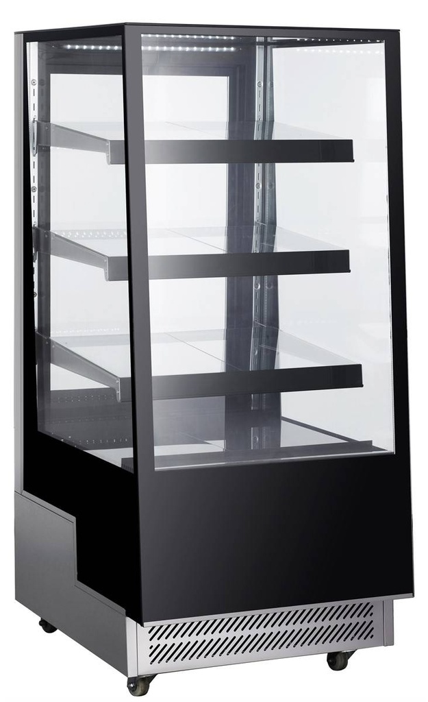 Kühlvitrine, 300 L, 650 x 805 x 1445 mm, schwarz