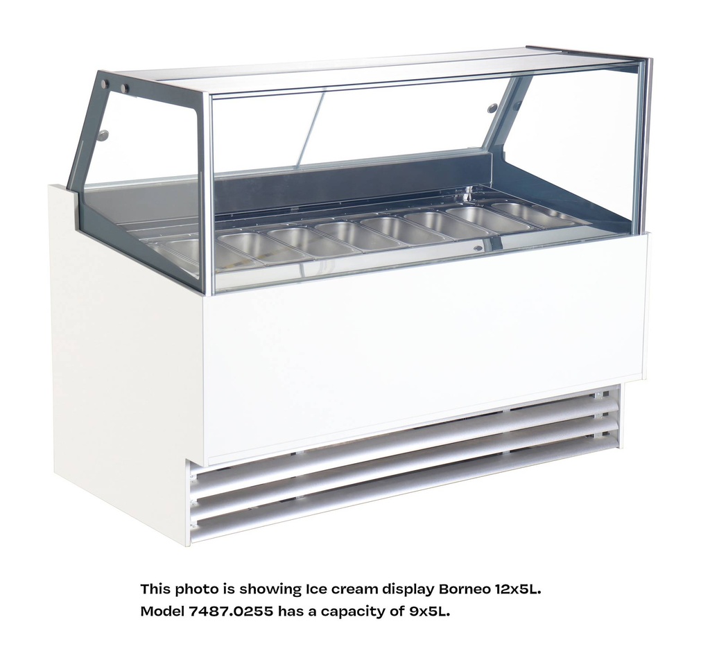 Speiseisvitrine Phuket, 9 x 5 L, 1260 x 880 x 1300 mm