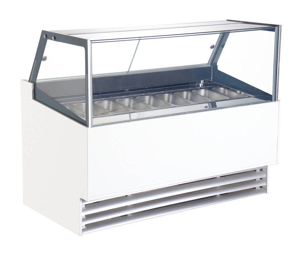 Speiseisvitrine Borneo, 12 x 5 L, 1610 x 880 x 1300 mm