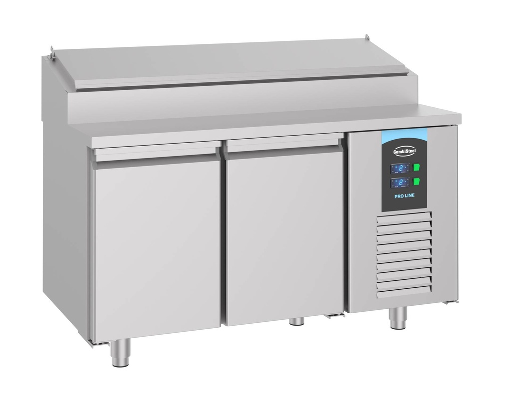 Saladette 2 aus Edelstahl, 7 x 1/3 GN, 1400 x 700 x 1090 mm, 178 L
