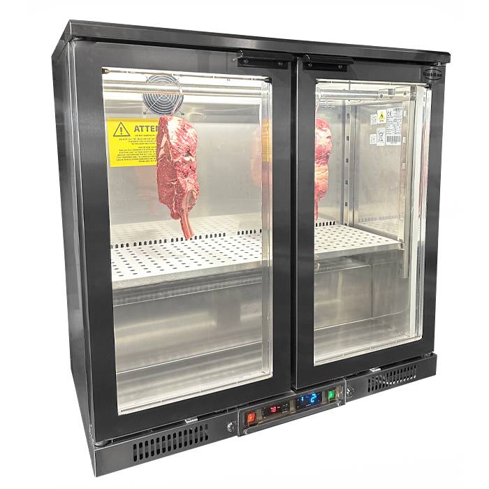 Dry Age Schrank aus Edelstahl, 198 L, 920 x 550 x 910 mm