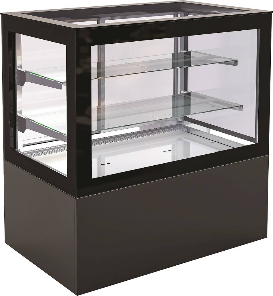 Kühlvitrine, 750 L, 2000 x 780 x 1300 mm, schwarz
