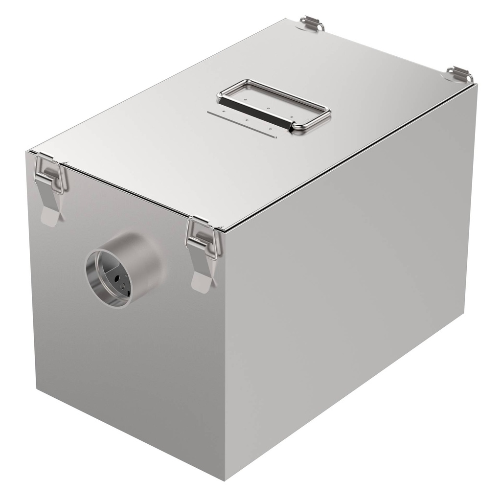 Fettabscheider aus Edelstahl, 22 L, 380 x 270 x 230 mm