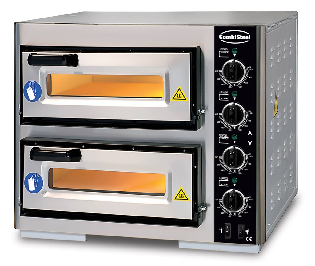 Elektro Pizzaöfen Doppelt, 630 x 630 x 530 mm
