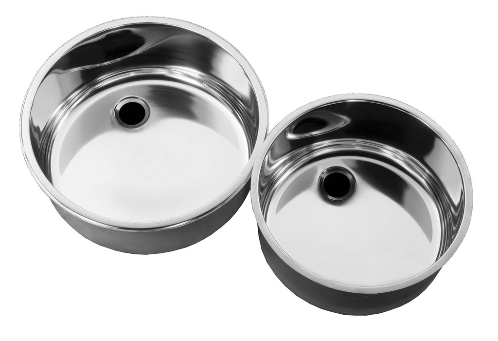 Spülbecke 380 aus Edelstahl, 380 x 180 mm