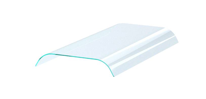 Aufsatzbord mit Doppelt aus Glas, 1325 x 570 x 108 mm