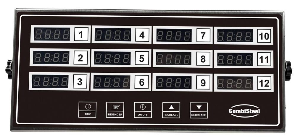 Digitaler Küchentimer aus Edelstahl, 300 x 135 x 36 mm