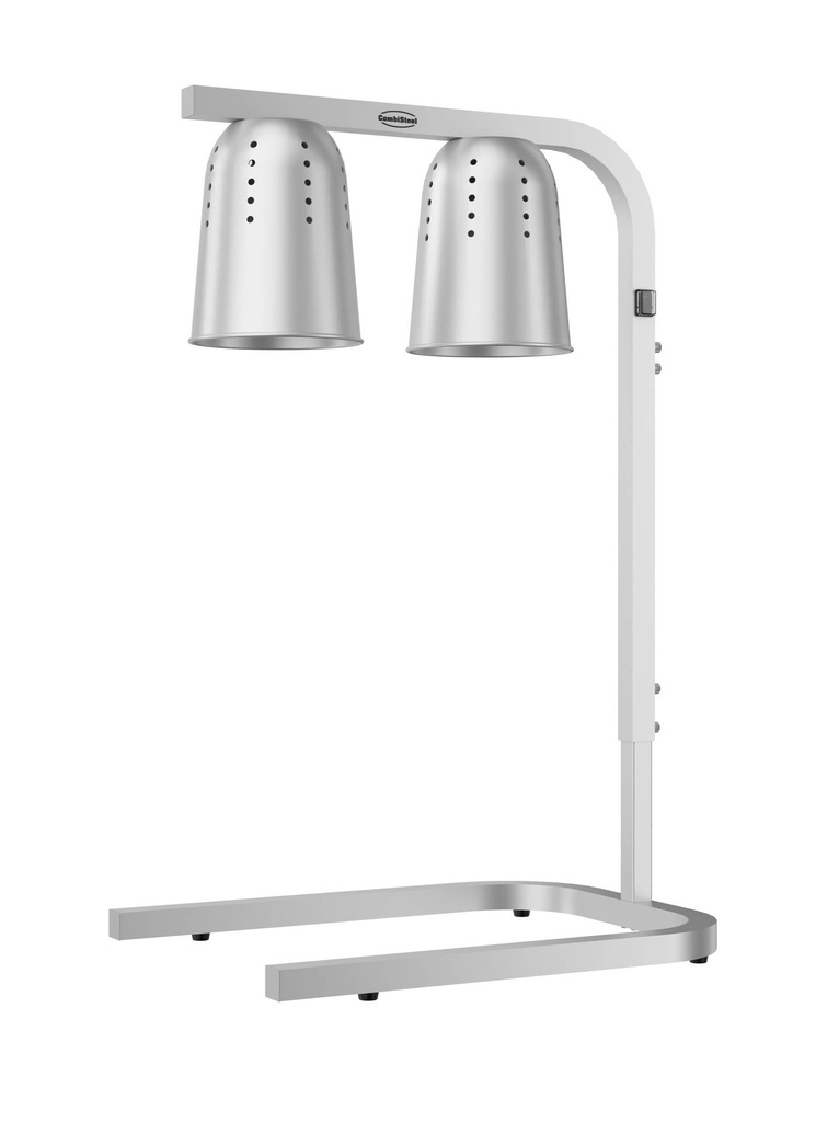 Wärmelampe Schwarz, 453 x 360 x 590 mm, silber