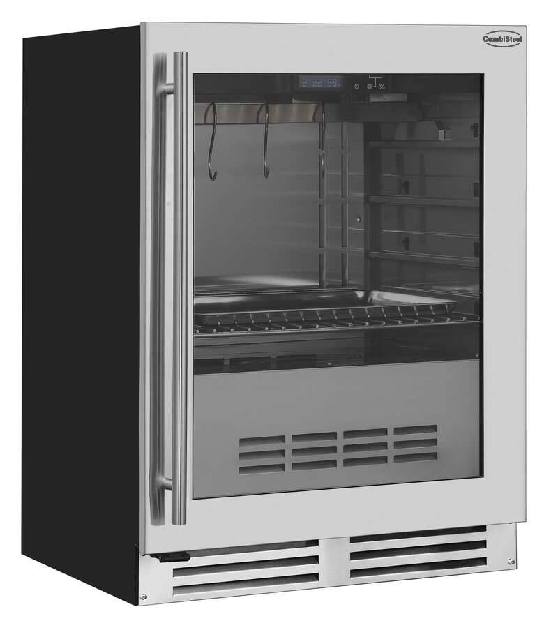 Dry Age Schrank, 127 L, 595 x 570 x 820 mm, schwarz / edelstahl