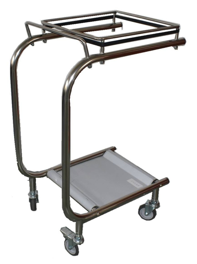 Müllsackhalter aus Edelstahl, 350 x 515 x 785 mm
