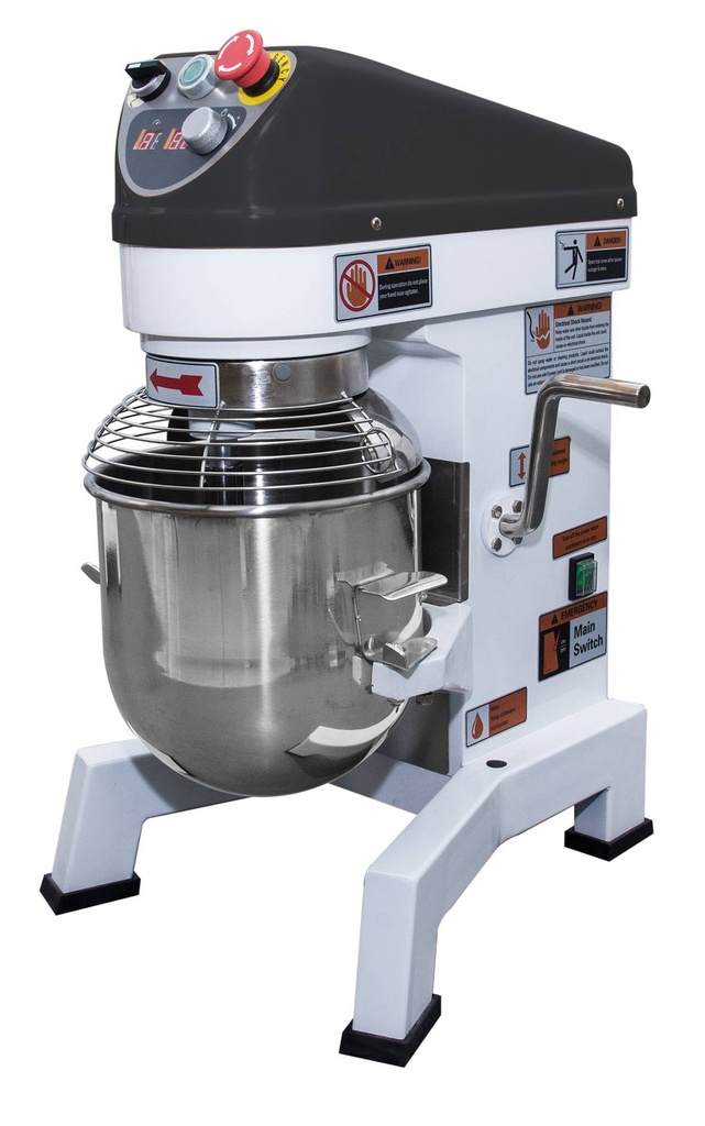 Planetenmischer, 10 L, 447 x 518 x 690 mm, weiß