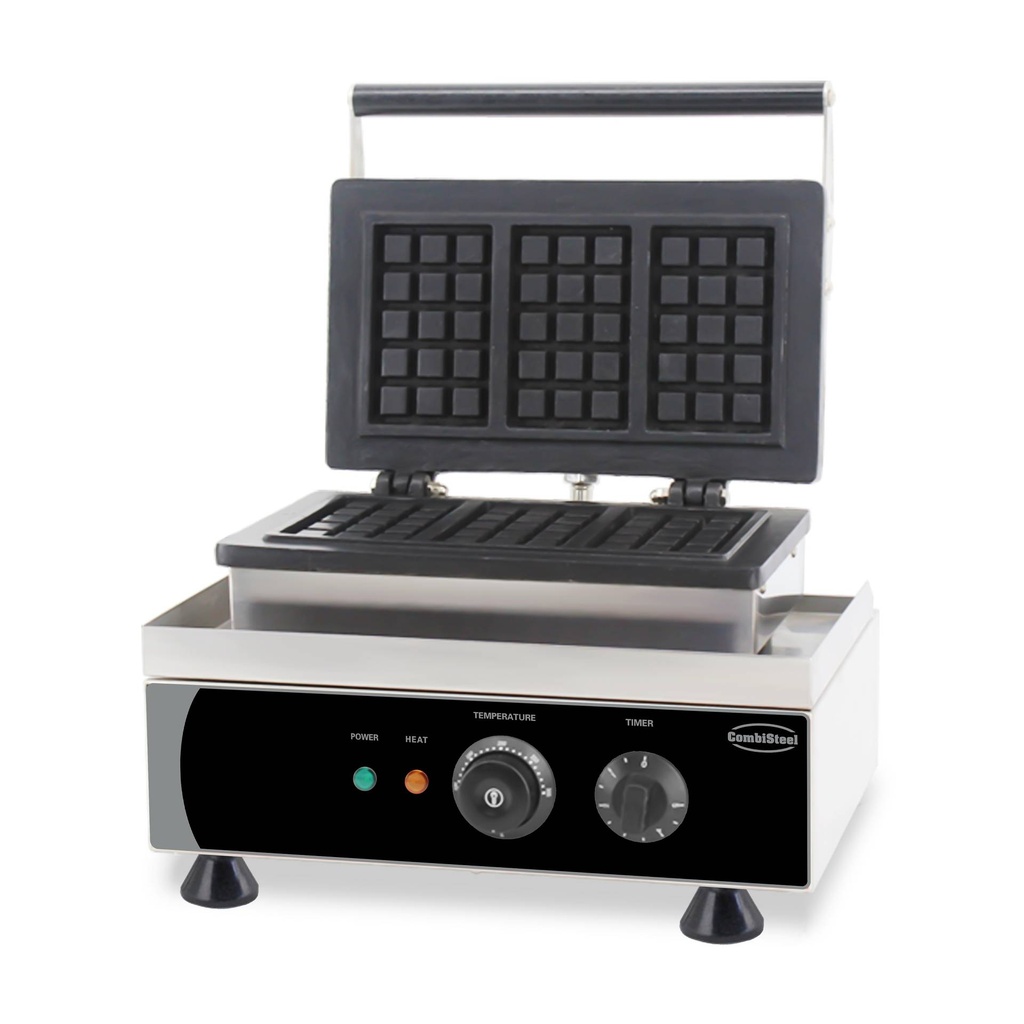 Waffeleisen 3ST aus Edelstahl, 380 x 350 x 465 mm