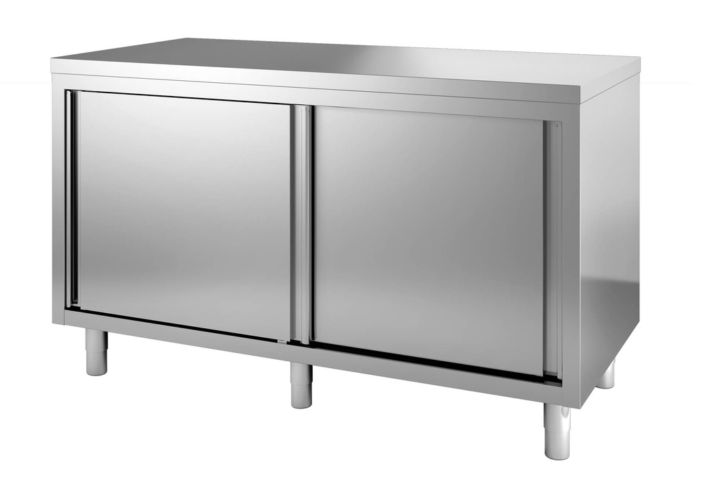 600 Arbeitstisch Schiebetüren 2700, 2700 x 600 x 850 mm