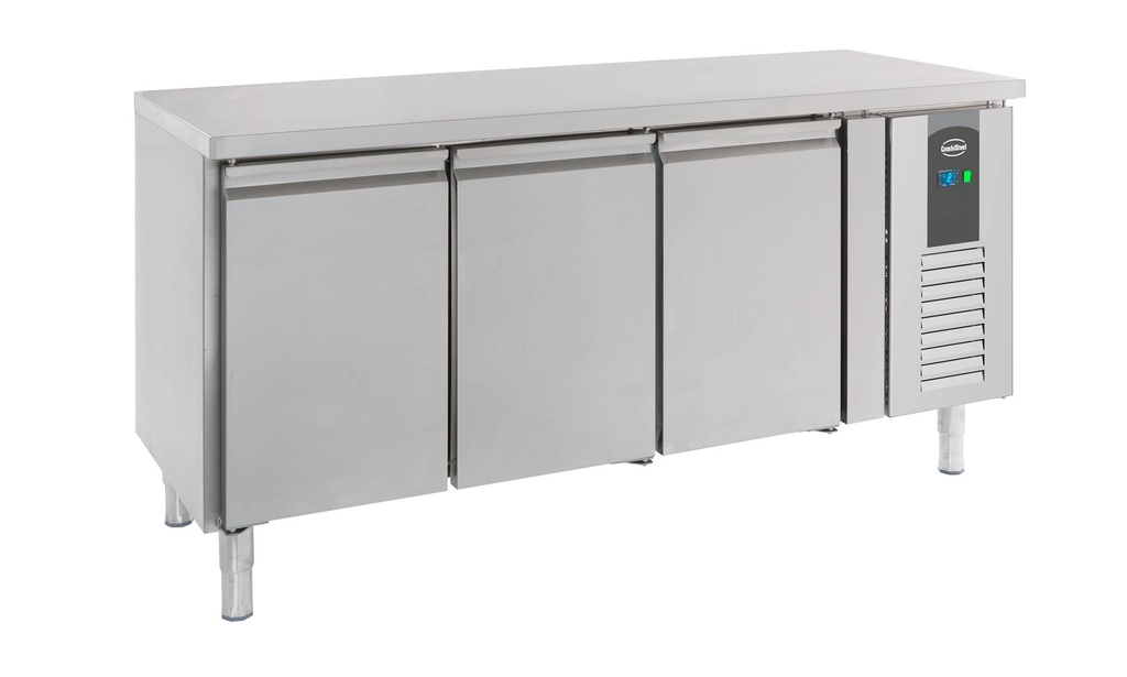 700 Kühltisch aus Edelstahl, 1795 x 700 x 850 mm, 417 L