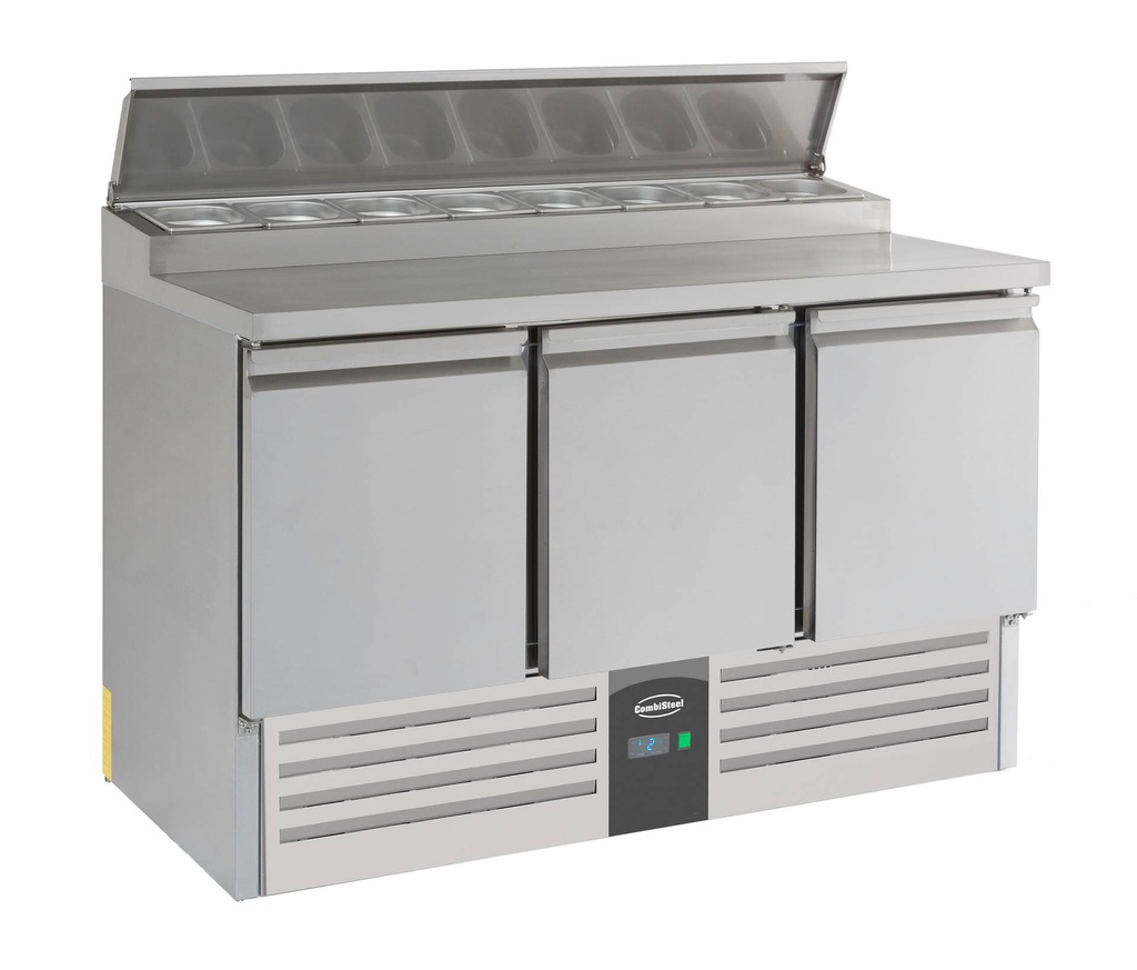 Kühlsaladette 3 Türen, 1365 x 700 x 970 mm, 392 L