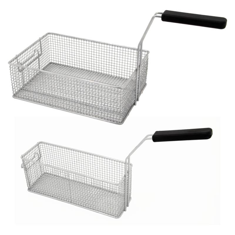 KBS Frittierkorb 1/1 für Fritteuse 16 Liter aus Drahtgeflecht mit Deckel