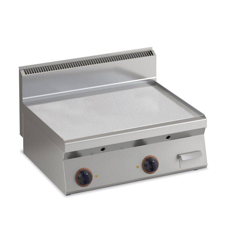 KBS Elektro Grillplatte glatt hartverchromt mit 3 Heizzonen Tischgerät