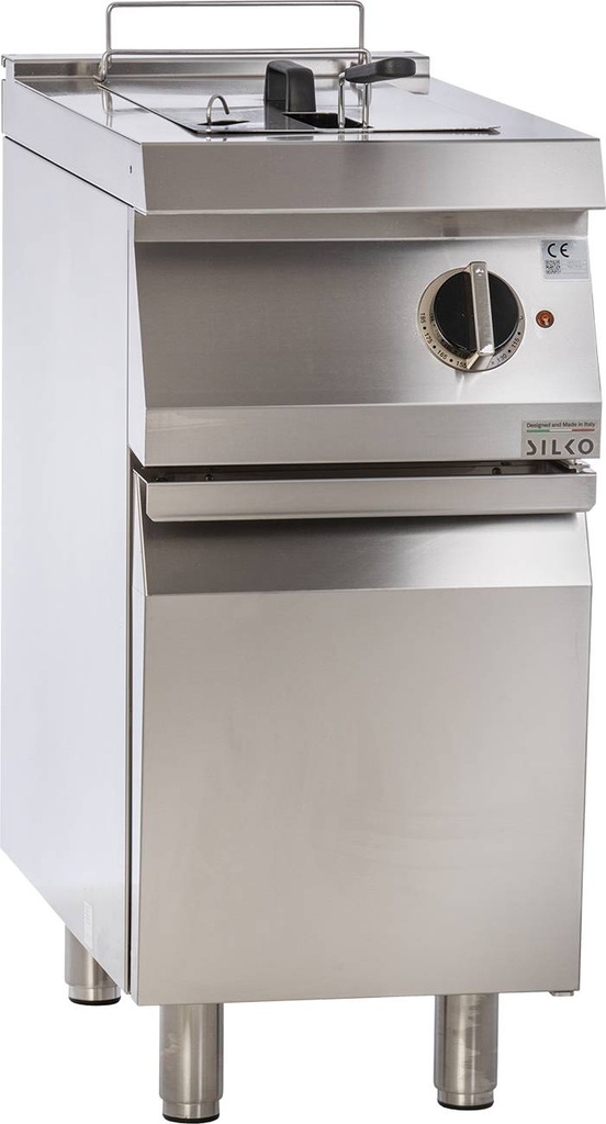 KBS Elektro-Fritteuse 1 Becken 10 L Standgerät 9kW Klappheizung