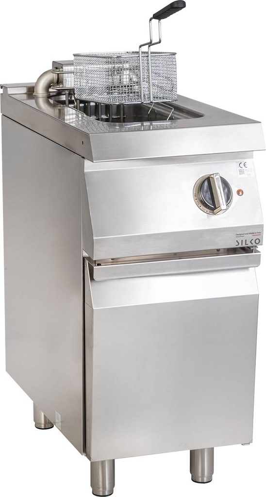 KBS Elektro-Fritteuse 1 Becken 10 L Standgerät 9kW Klappheizung