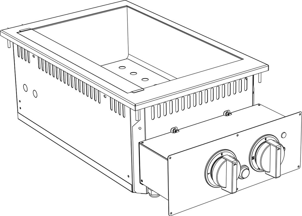 KBS Elektro Bain Marie GN 1/1 Drop In 700 Breite 400mm