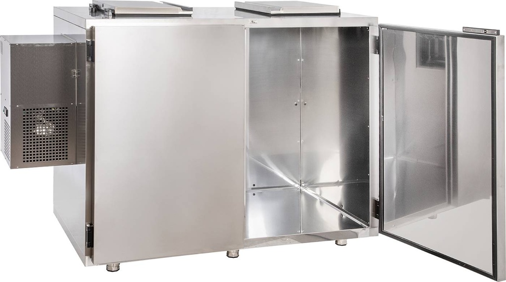 KBS Nassmüllkühler für 2 Tonnen 240 Liter zerlegbar inklusive Aggregat