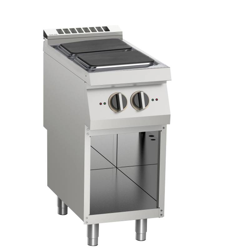 KBS Elektro-Herd 2 Platten 8kW offener Unterbau