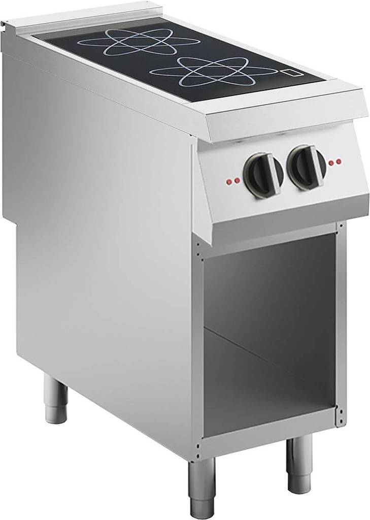 KBS Kochfläche Induktion 2 Platten 2x5 kW, offener Unterbau