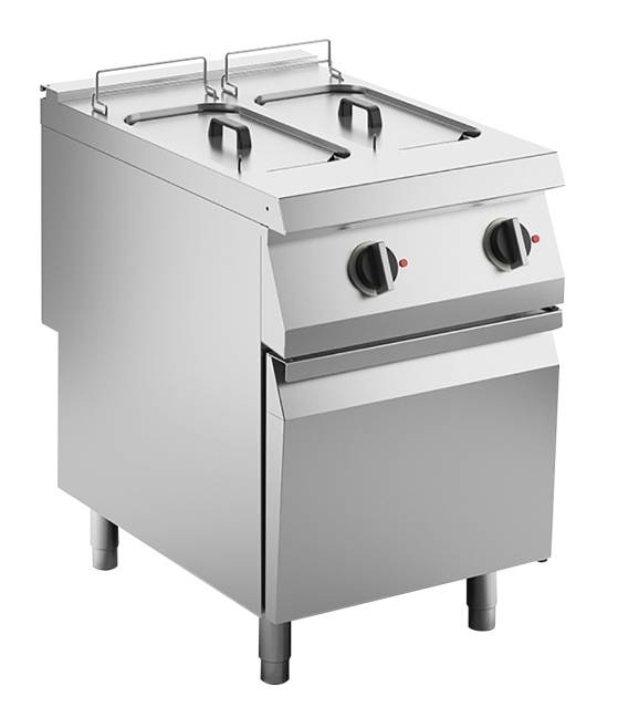 KBS Elektro-Fritteuse 2 Becken je 10 L Standgerät 18kW