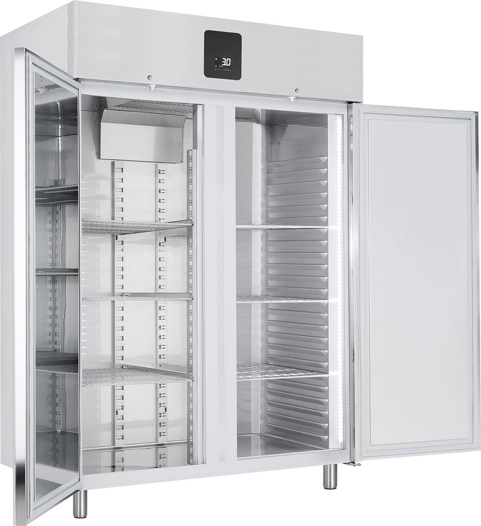 KBS Edelstahl-Gewerbetiefkühlschrank TKU 1422 GN 2/1