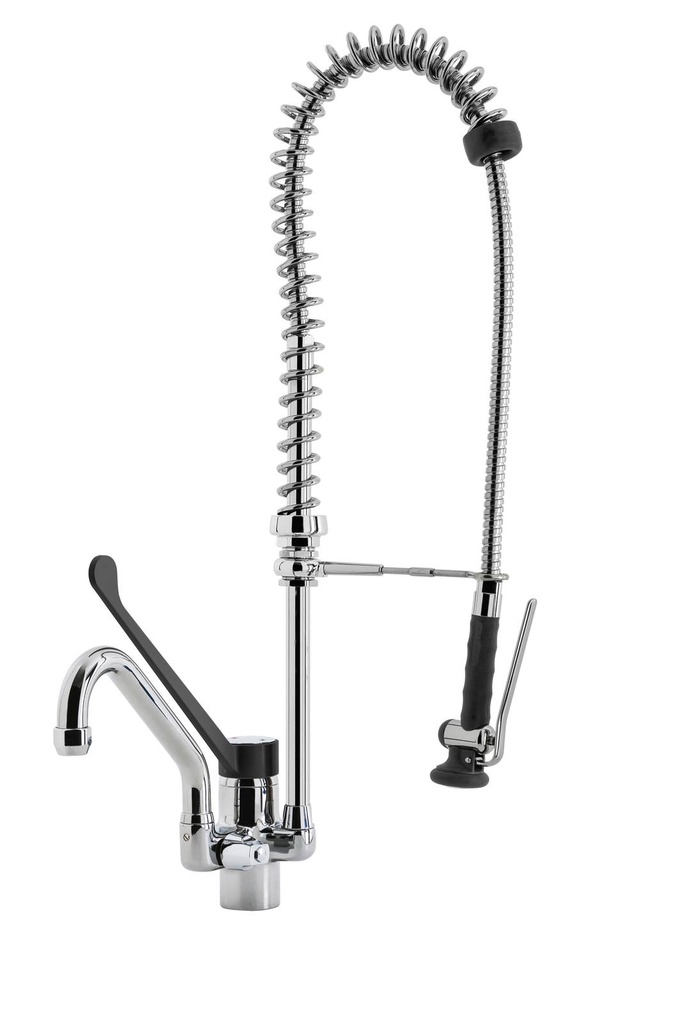 KBS PREMIUM SHRINK Geschirrwaschbrause Schwenkhahn und BEST-Semi LOW-FLOW Brausekopf
