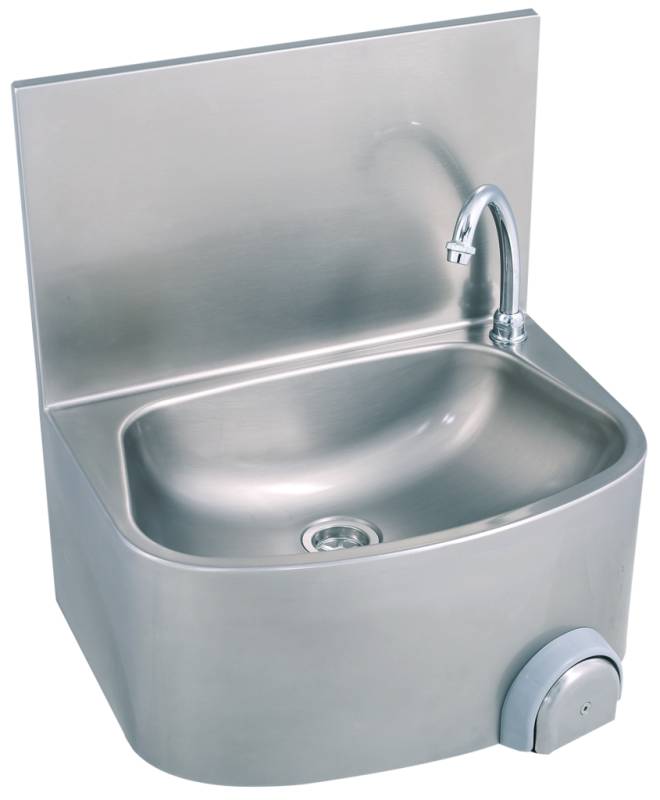 KBS Handwaschbecken halbrunde Form BxTxH 48x35x52cm