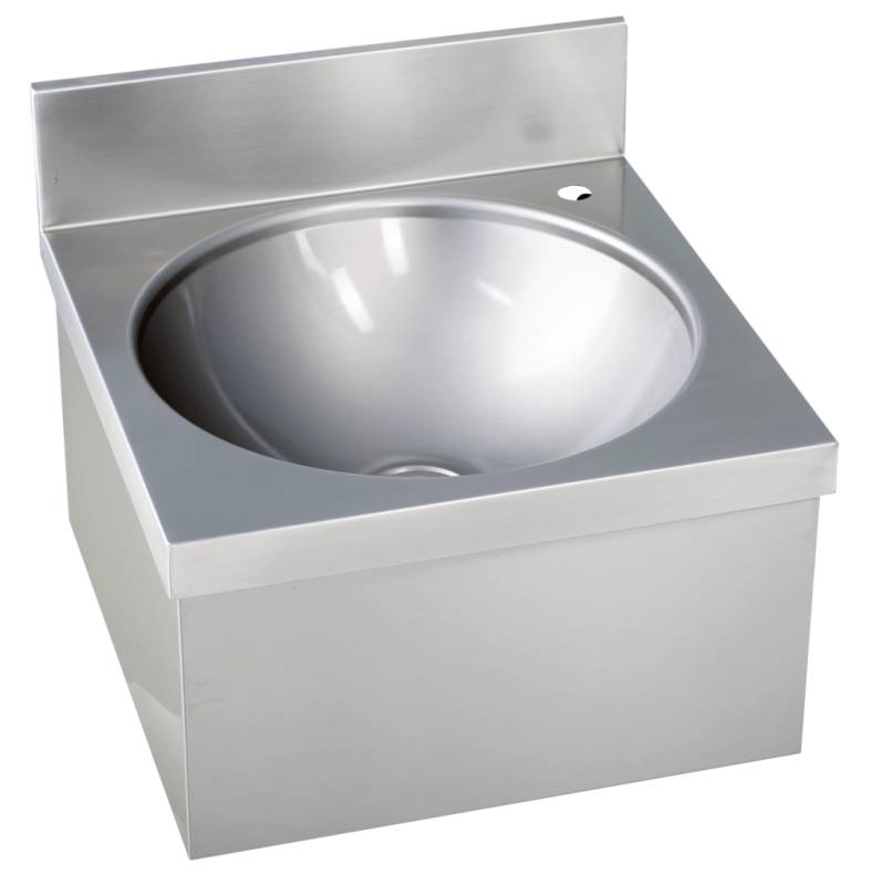 KBS Handwaschbecken eckige Form ohne Mischbatterie BxTxH 40x40x23,5cm