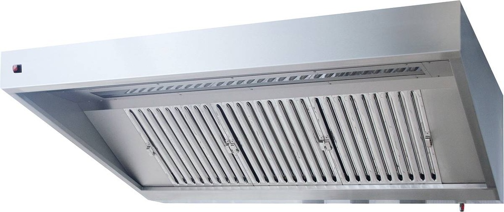 KBS Wandhaube Trapezform 240x110cm Flammschutzfilter Typ F1