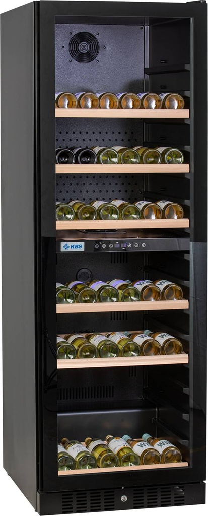 KBS Weinkühlschrank 2 Temperaturzonen Vino 444